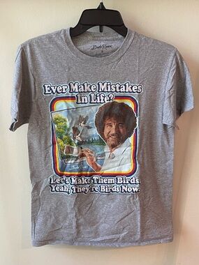Bob Ross Funny Novelty Unisex T-Shirt